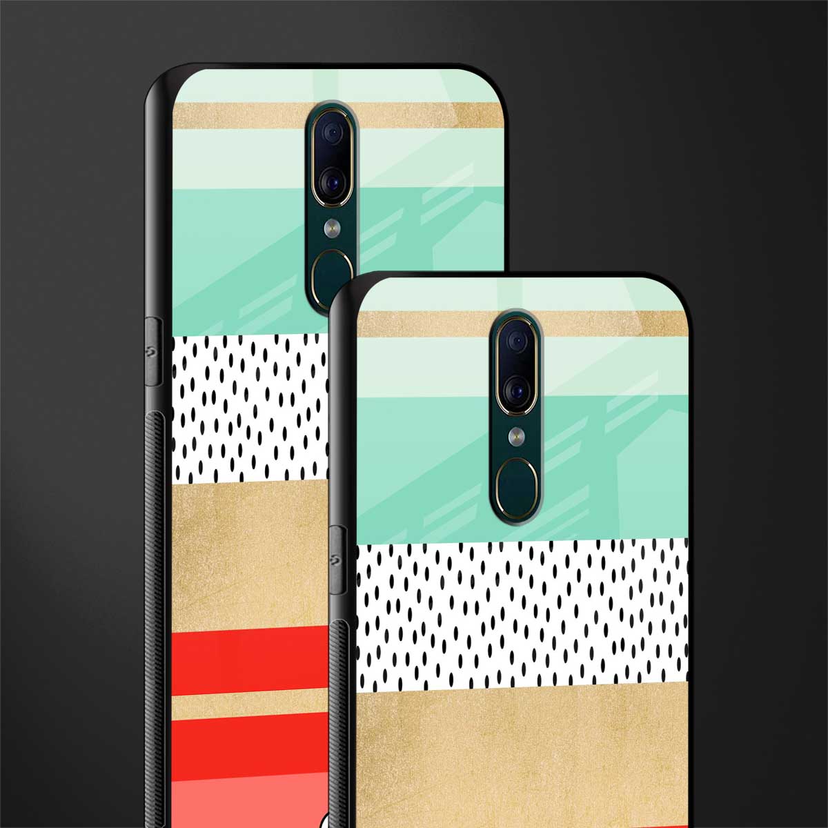 raspberry mint gelato glass case for oppo a9 image-2