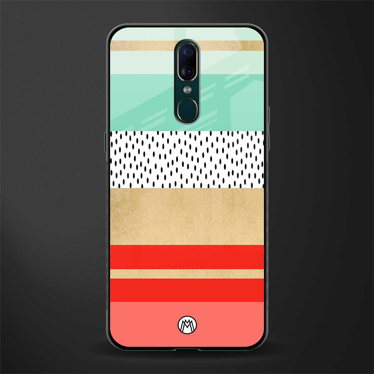 raspberry mint gelato glass case for oppo f11 image