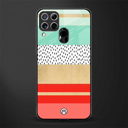 raspberry mint gelato glass case for realme c15 image