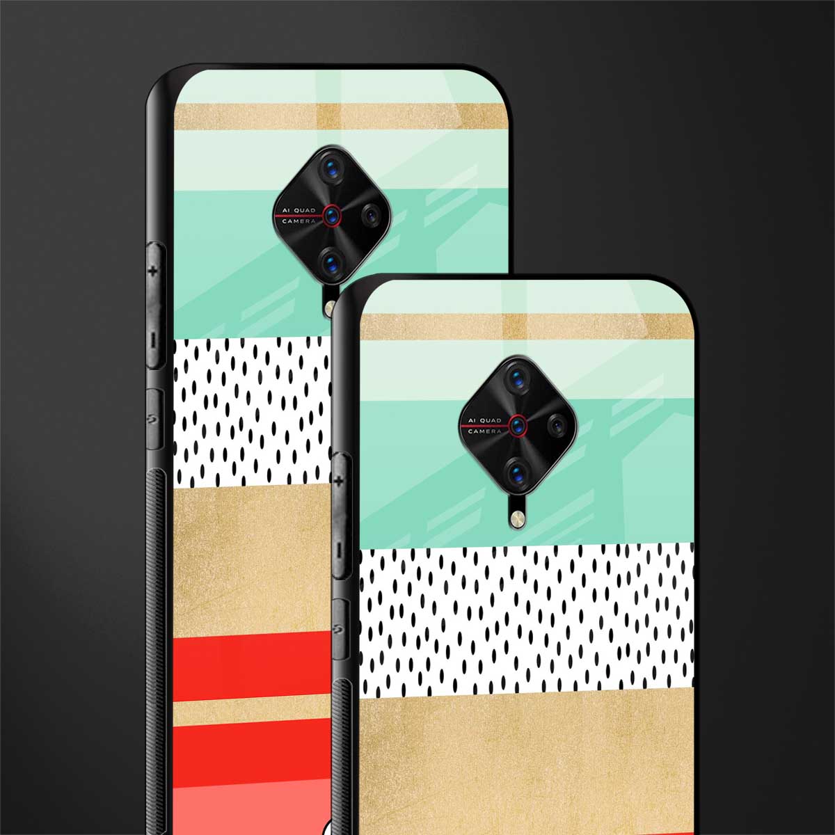 raspberry mint gelato glass case for vivo s1 pro image-2