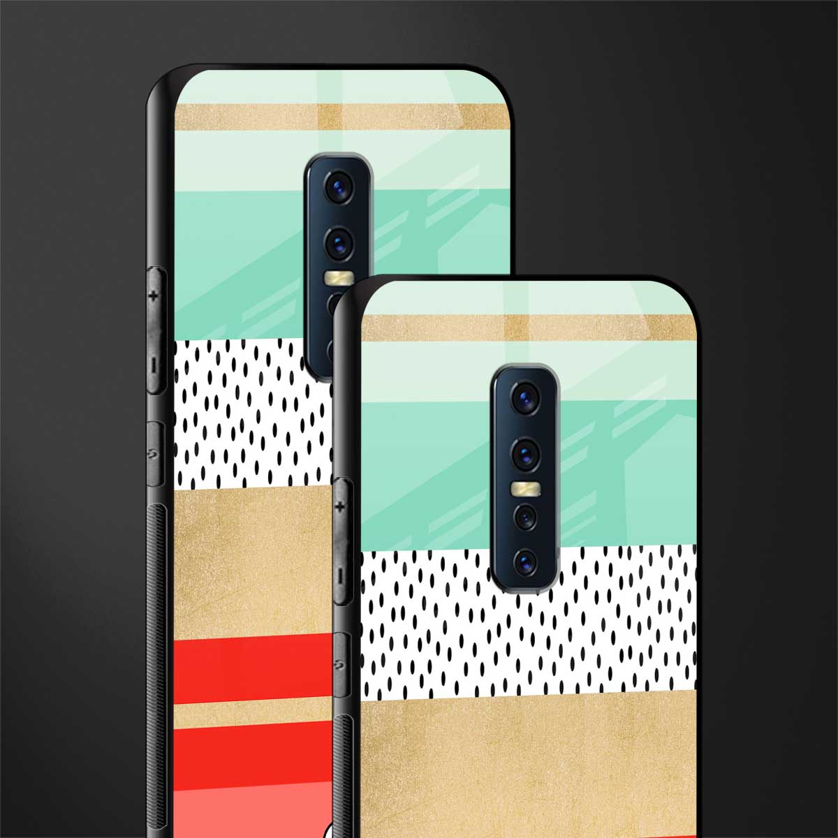 raspberry mint gelato glass case for vivo v17 pro image-2