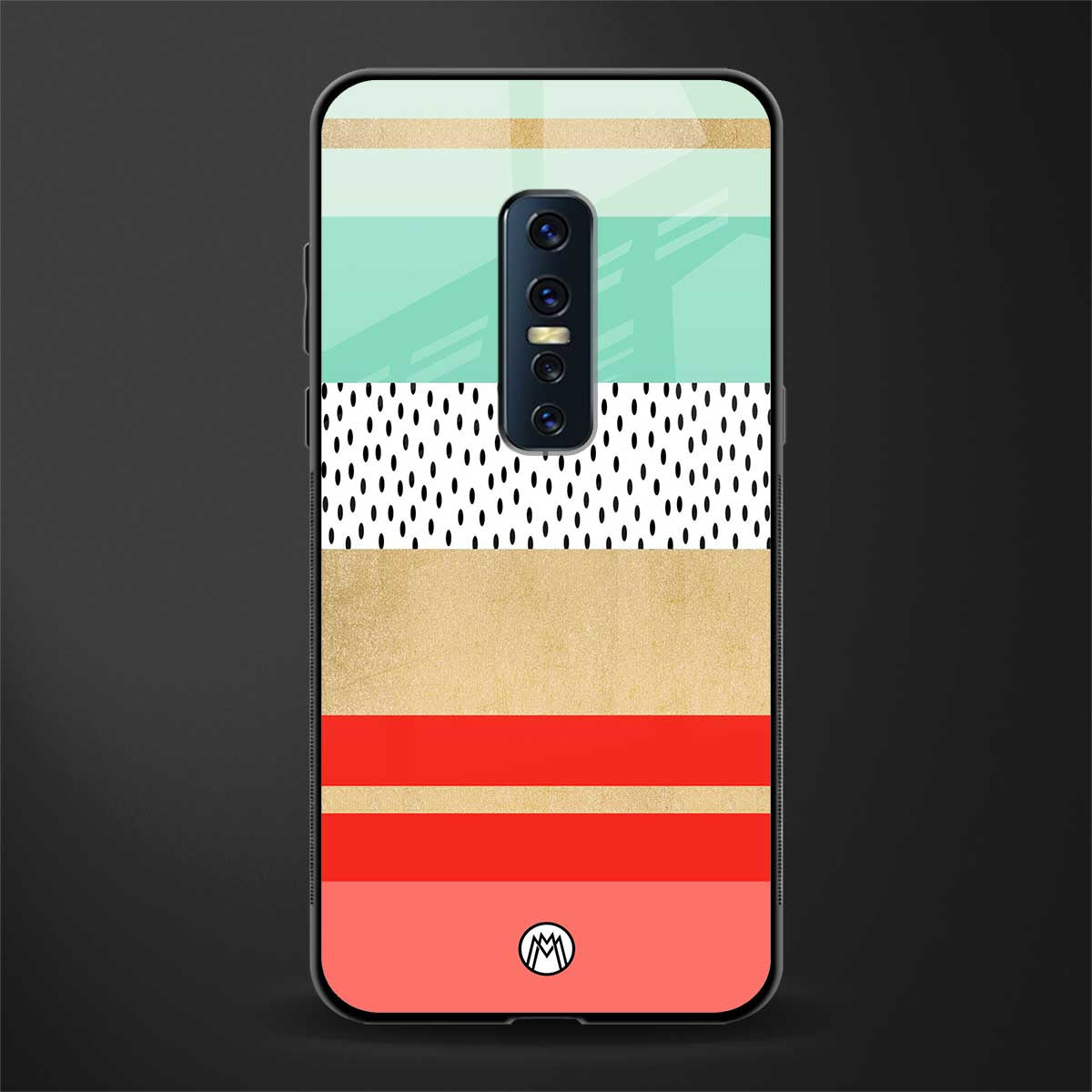raspberry mint gelato glass case for vivo v17 pro image