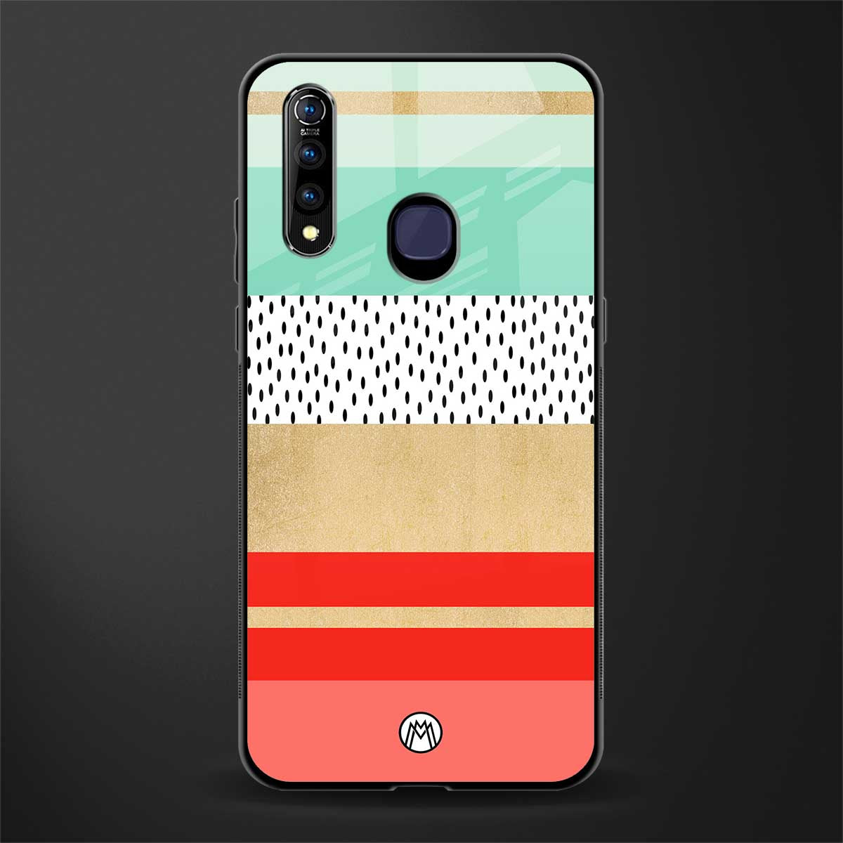 raspberry mint gelato glass case for vivo z1 pro image