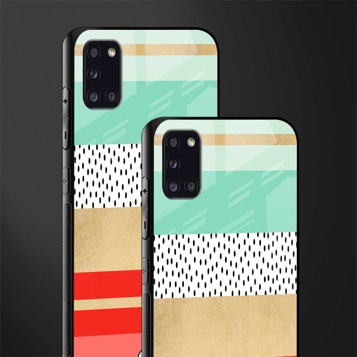 raspberry mint gelato glass case for samsung galaxy a31 image-2