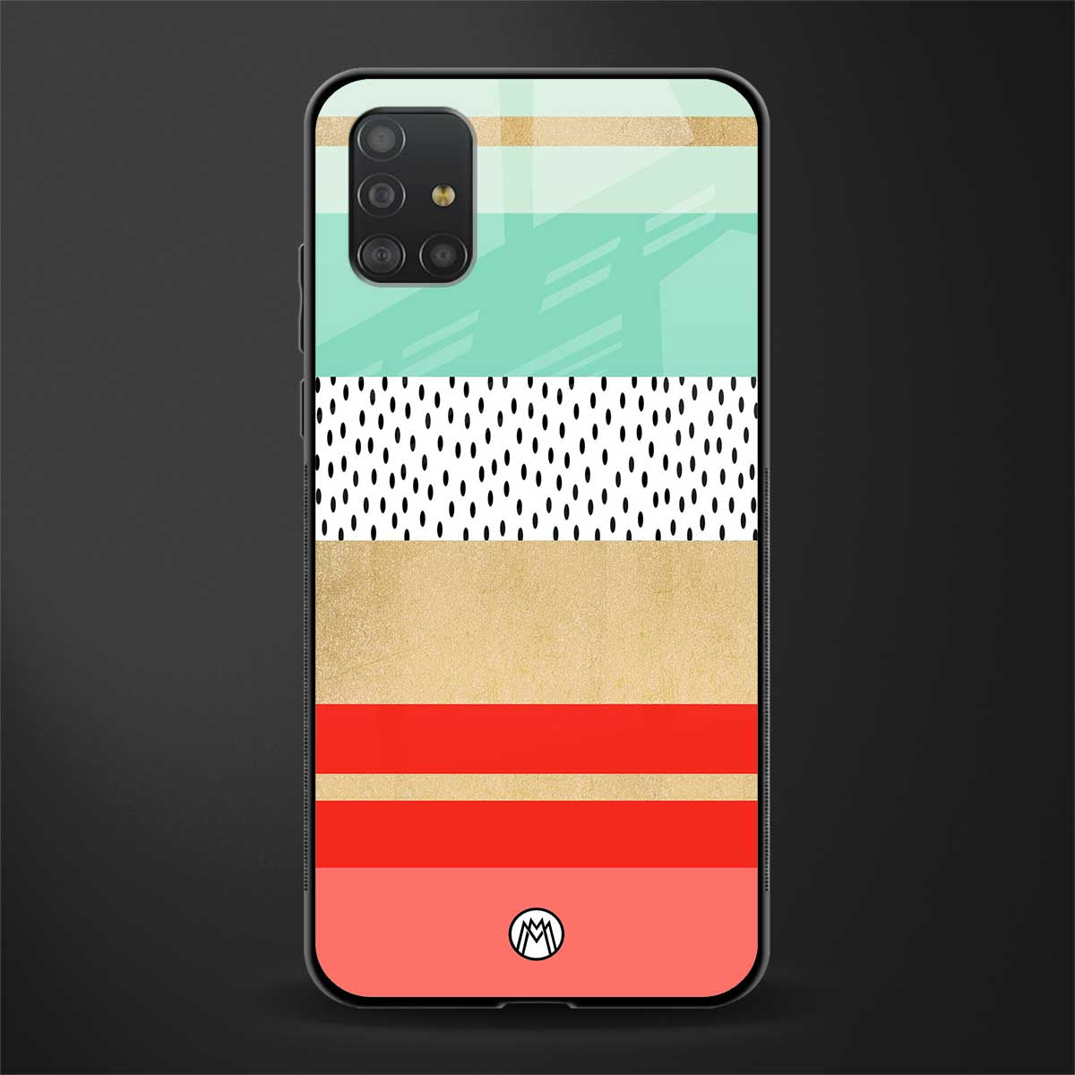 raspberry mint gelato glass case for samsung galaxy a51 image
