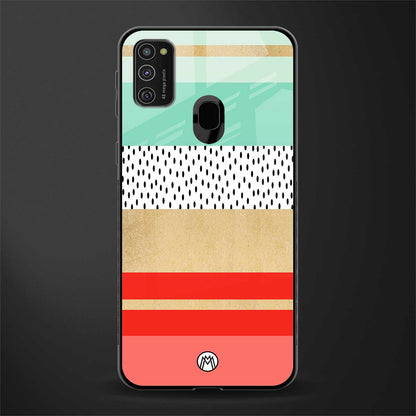 raspberry mint gelato glass case for samsung galaxy m21 image
