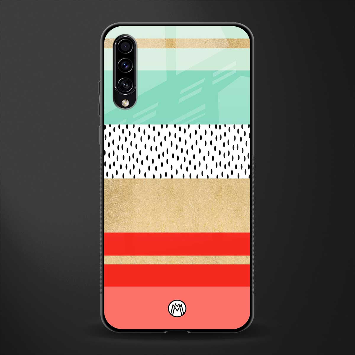 raspberry mint gelato glass case for samsung galaxy a50 image