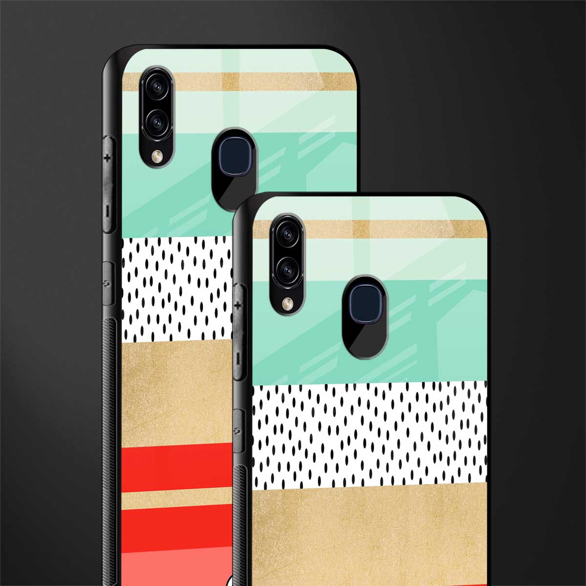 raspberry mint gelato glass case for samsung galaxy m10s image-2