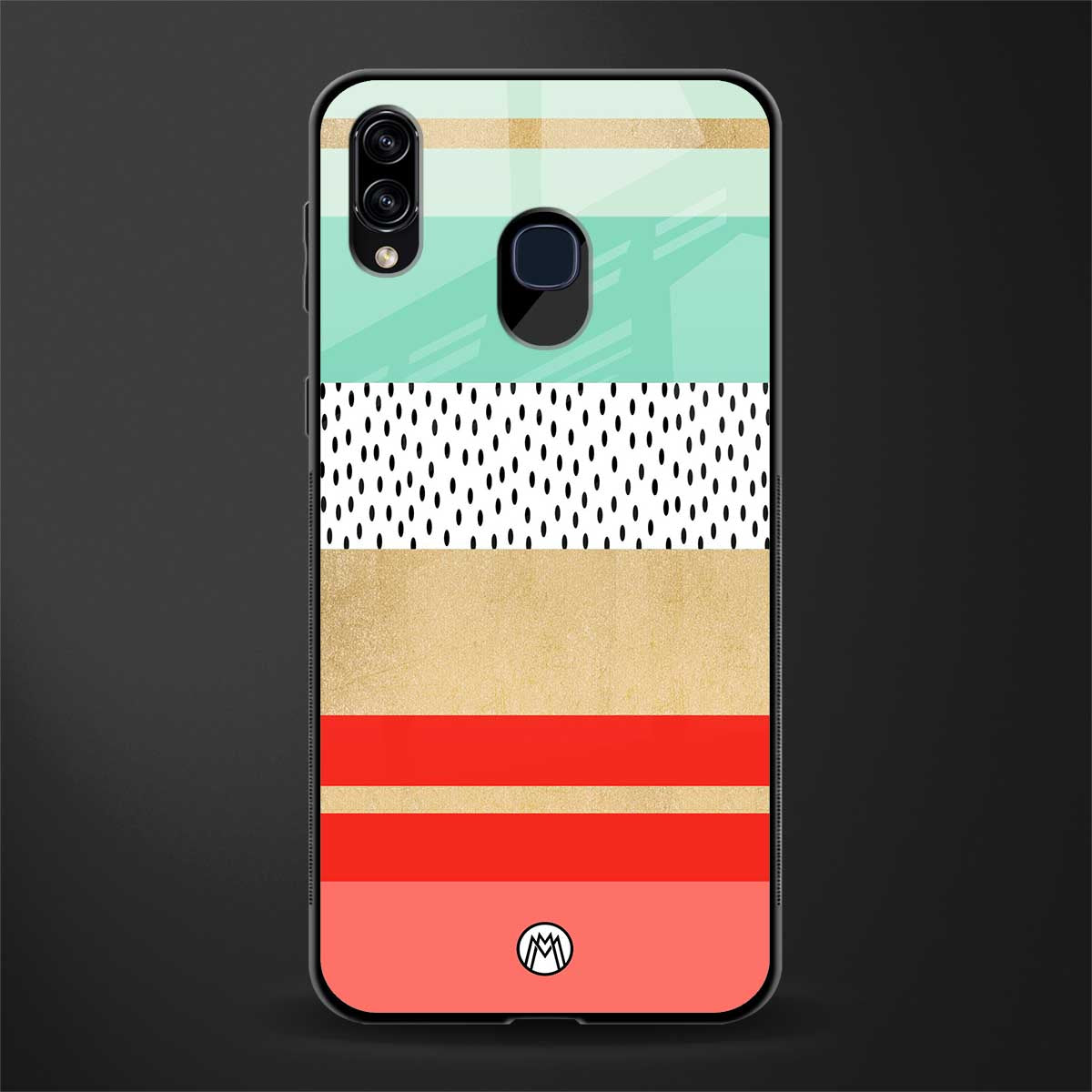 raspberry mint gelato glass case for samsung galaxy a20 image