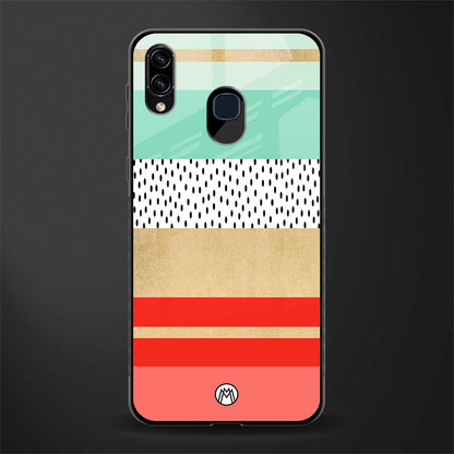raspberry mint gelato glass case for samsung galaxy a20 image