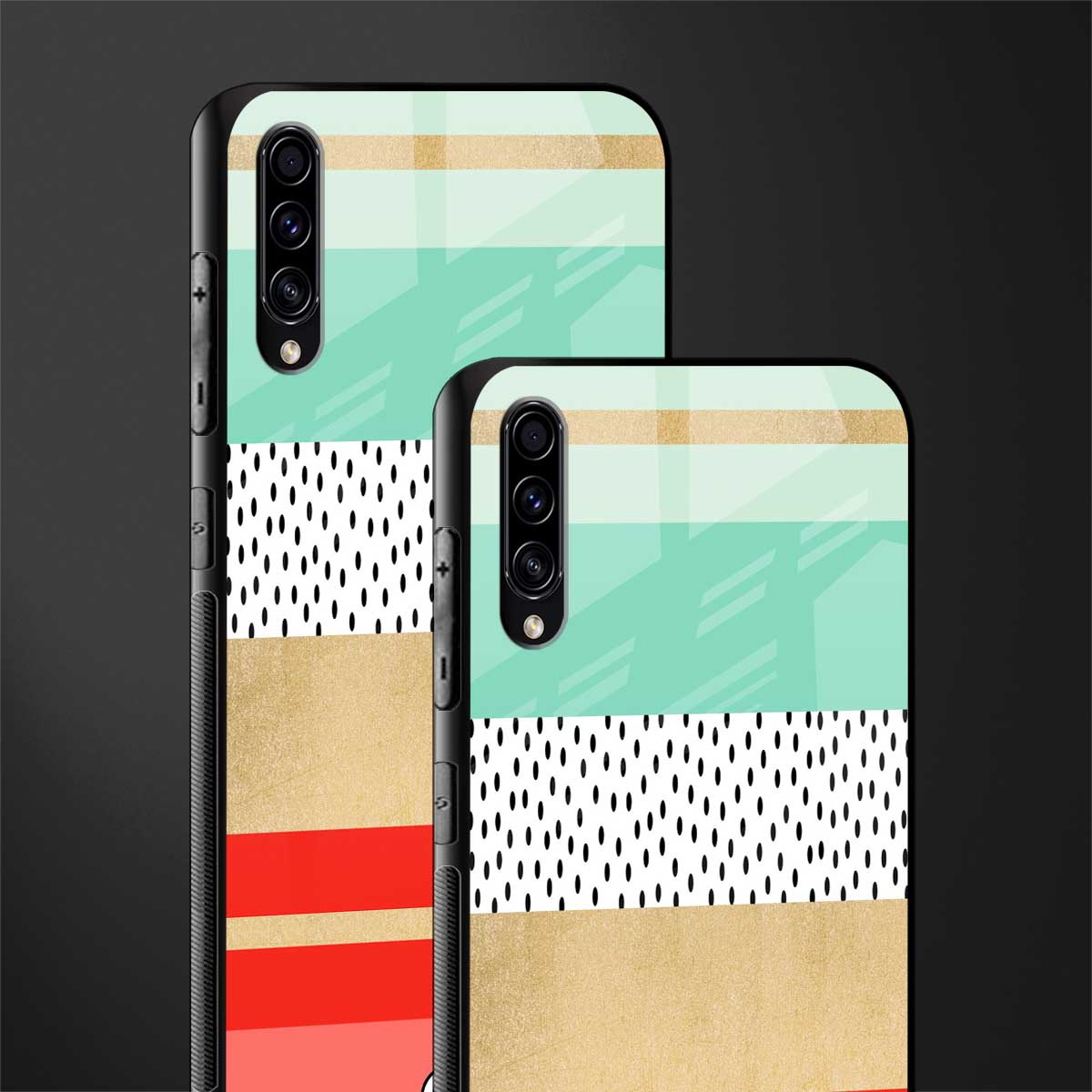 raspberry mint gelato glass case for samsung galaxy a70 image-2