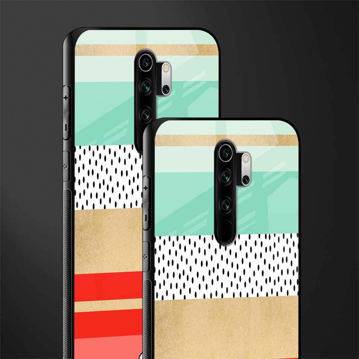 raspberry mint gelato glass case for redmi note 8 pro image-2