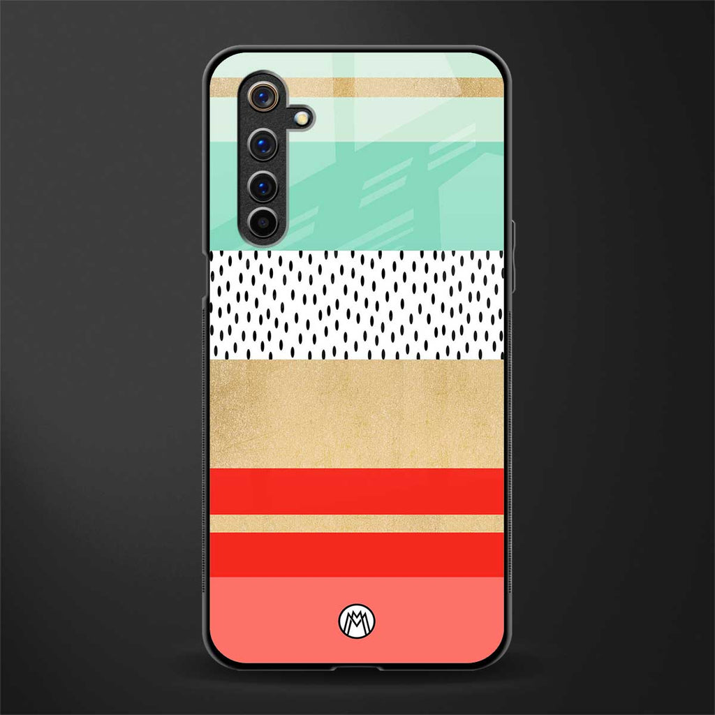 raspberry mint gelato glass case for realme 6 pro image