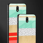 raspberry mint gelato glass case for redmi 8a image-2