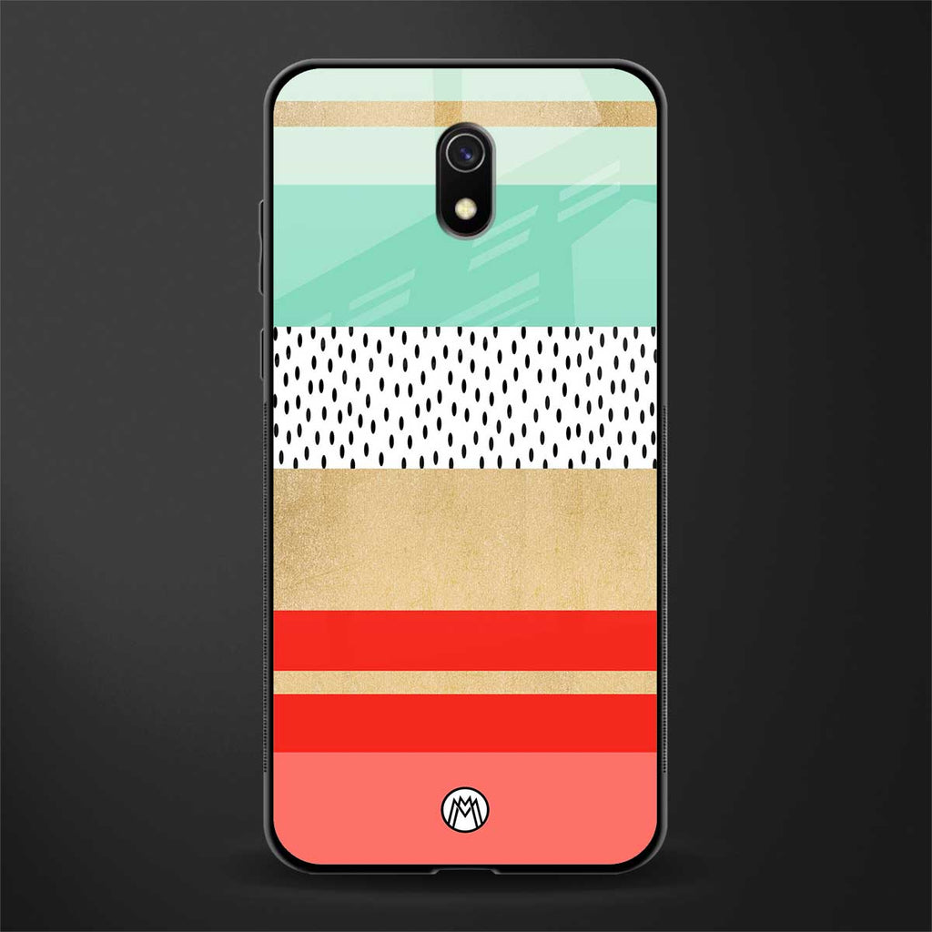 raspberry mint gelato glass case for redmi 8a image