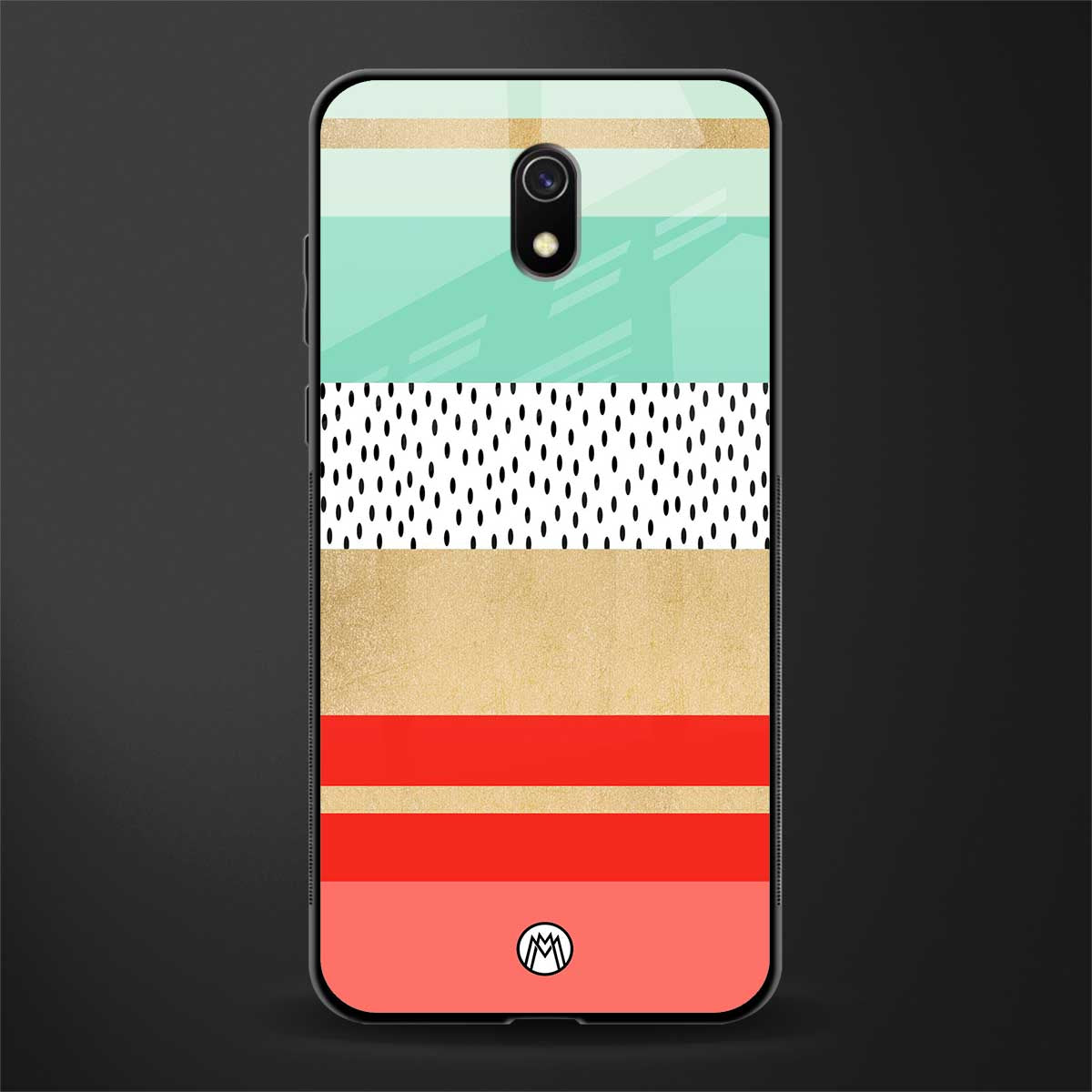 raspberry mint gelato glass case for redmi 8a image