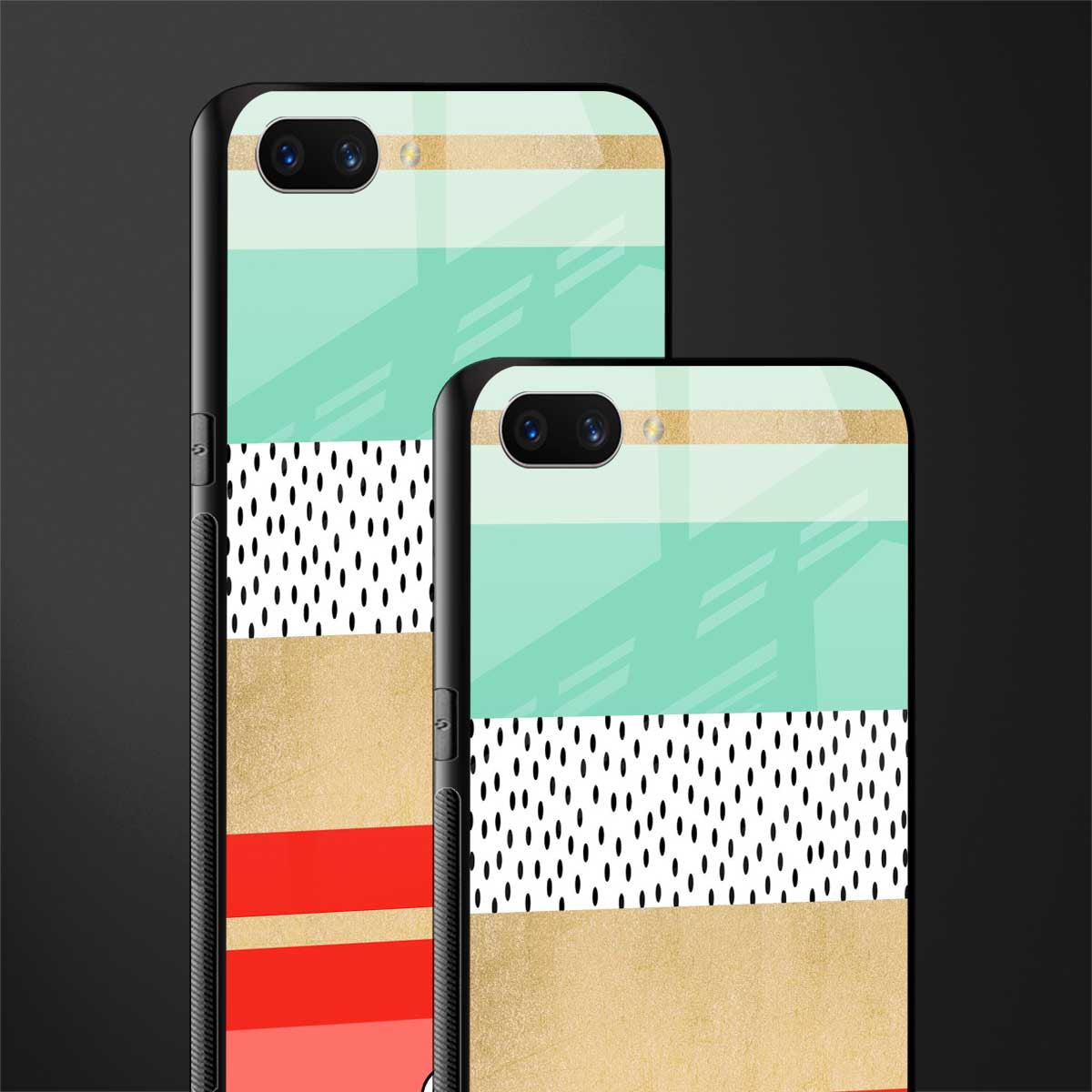 raspberry mint gelato glass case for realme c1 image-2