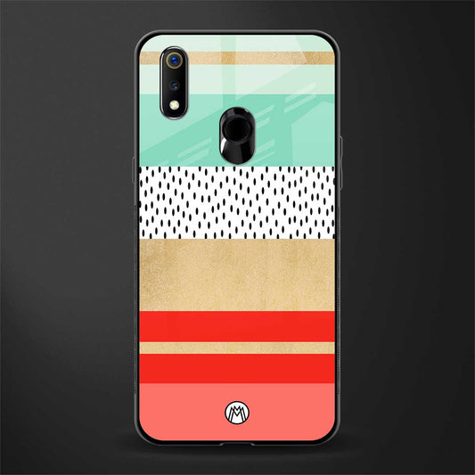 raspberry mint gelato glass case for realme 3 pro image