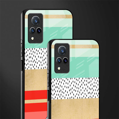 raspberry mint gelato glass case for vivo v21 5g image-2