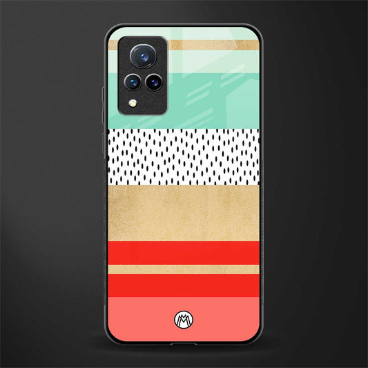 raspberry mint gelato glass case for vivo v21 5g image
