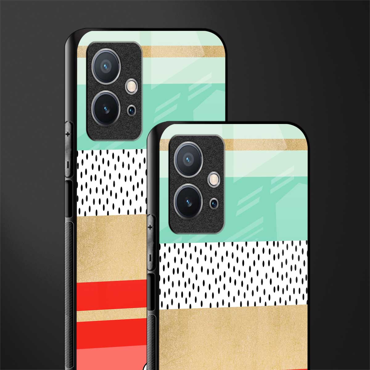 raspberry mint gelato glass case for vivo t1 5g image-2