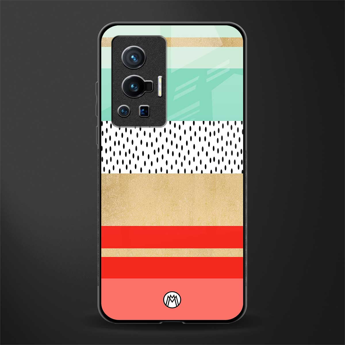 raspberry mint gelato glass case for vivo x70 pro image