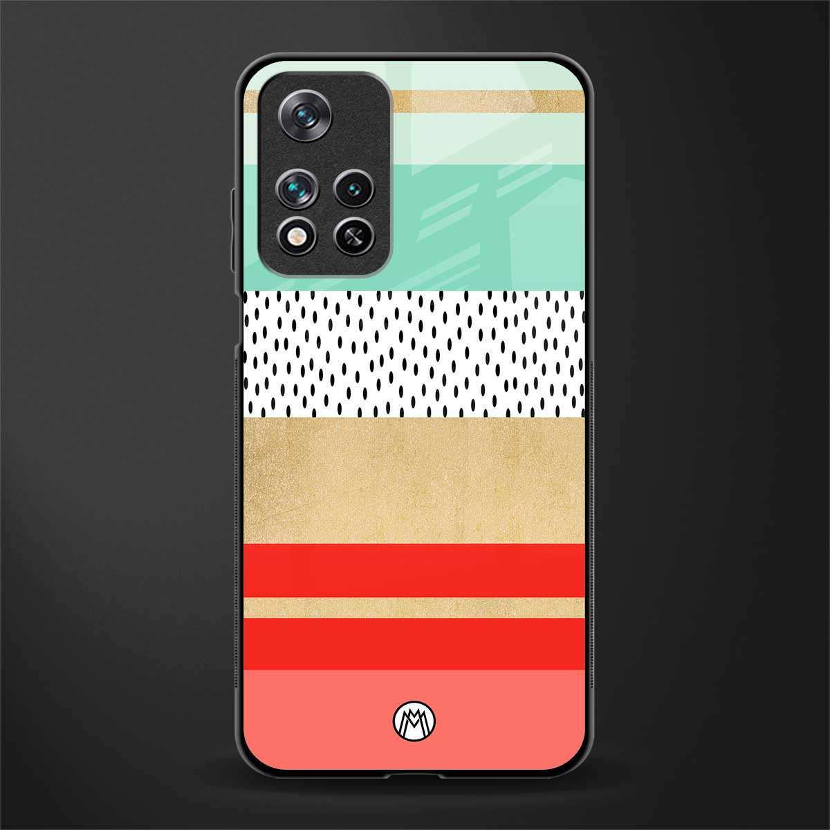 raspberry mint gelato glass case for xiaomi 11i 5g image