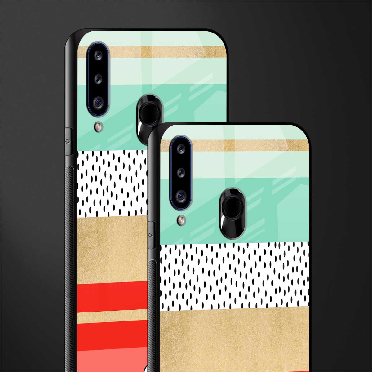 raspberry mint gelato glass case for samsung galaxy a20s image-2