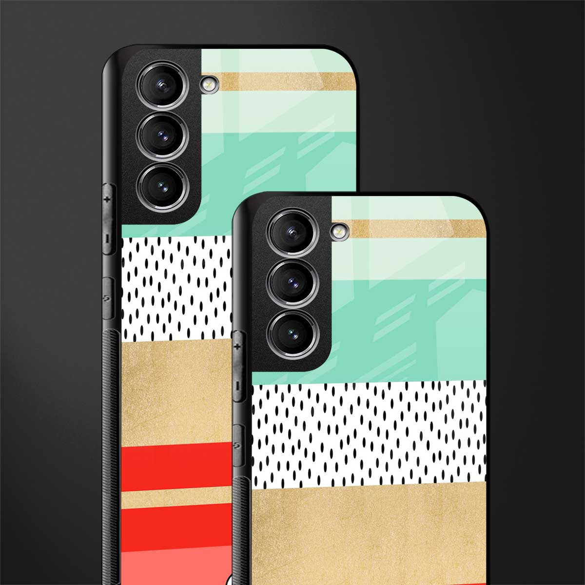 raspberry mint gelato glass case for samsung galaxy s21 fe 5g image-2