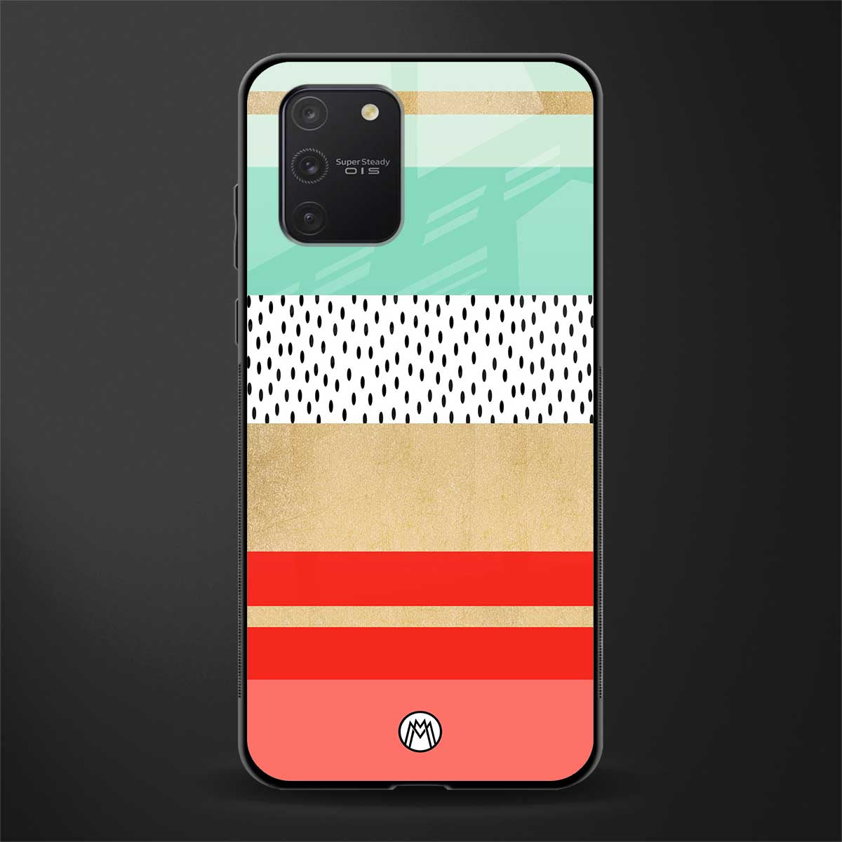 raspberry mint gelato glass case for samsung galaxy a91 image