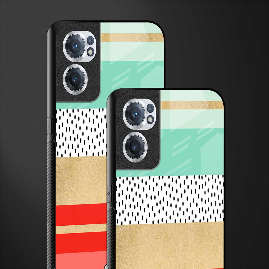 raspberry mint gelato glass case for oneplus nord ce 2 5g image-2