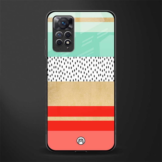 raspberry mint gelato glass case for redmi note 11 pro image