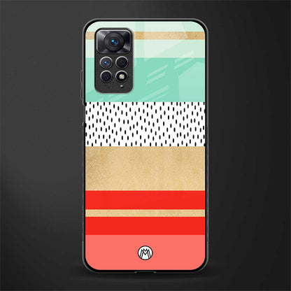 raspberry mint gelato glass case for redmi note 11s image