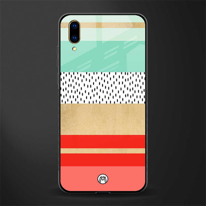 raspberry mint gelato glass case for vivo v11 pro image