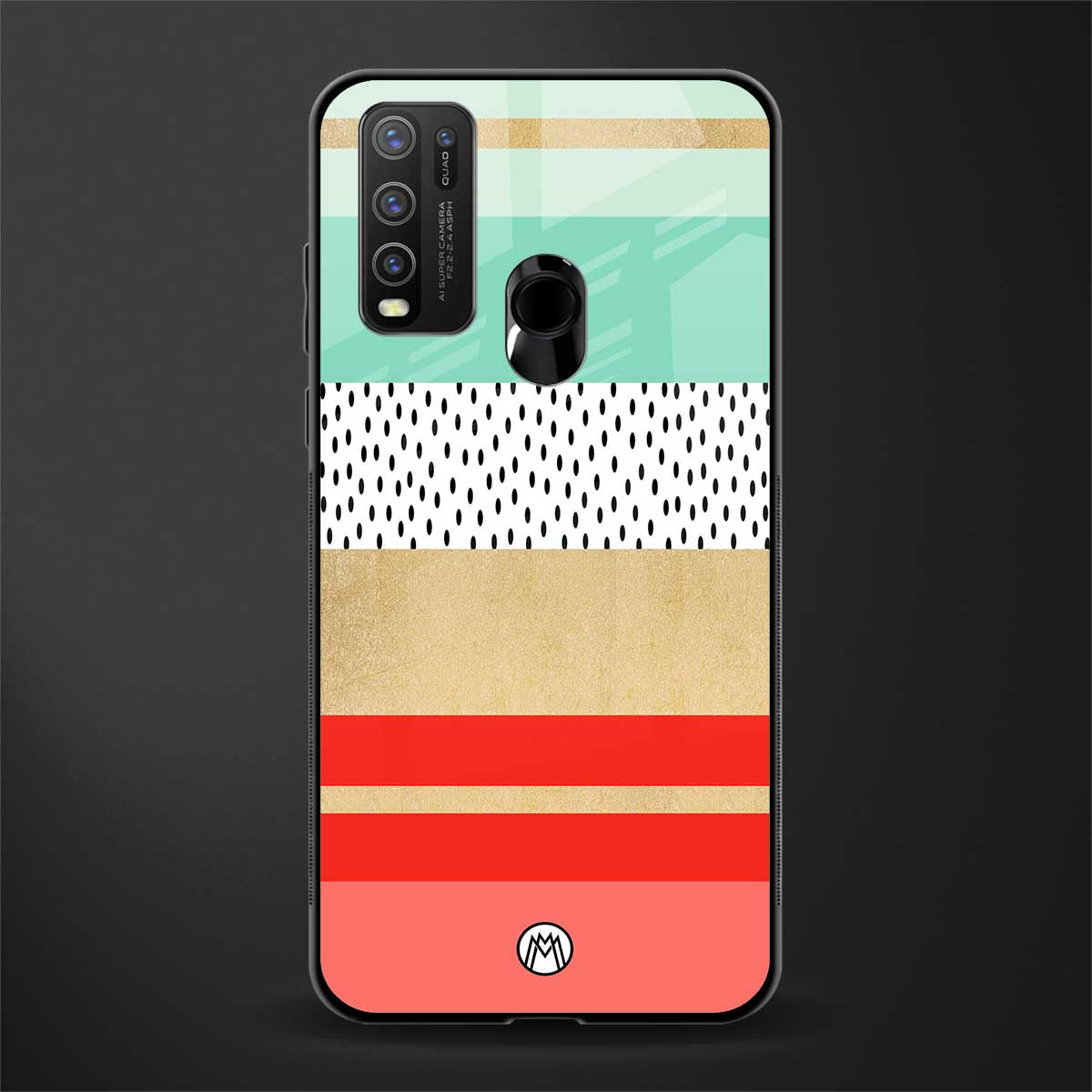 raspberry mint gelato glass case for vivo y30 image