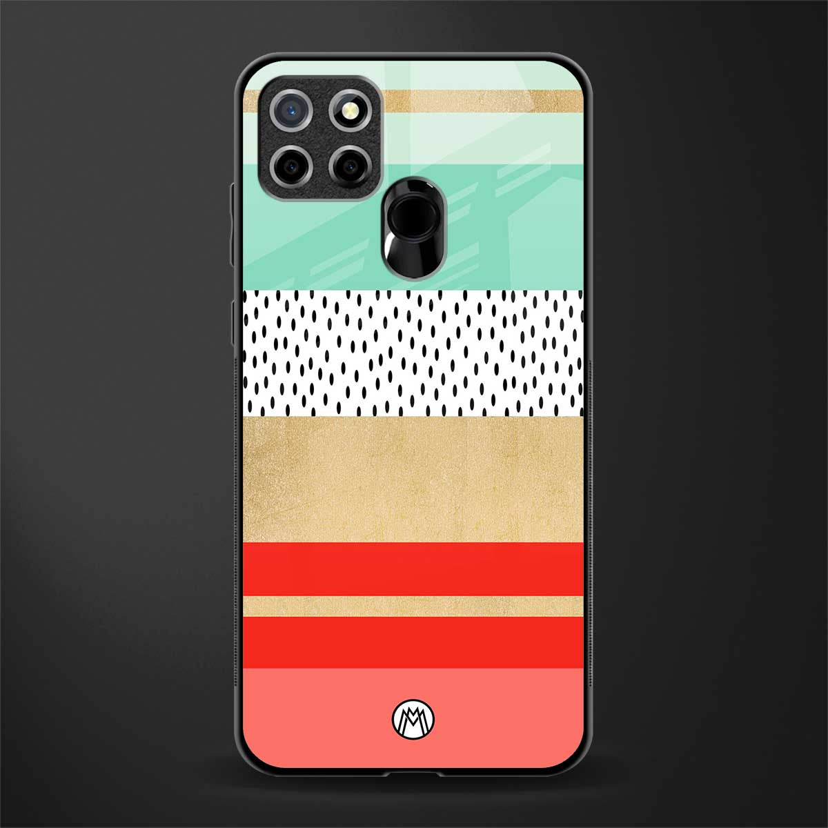 raspberry mint gelato glass case for realme narzo 20 image