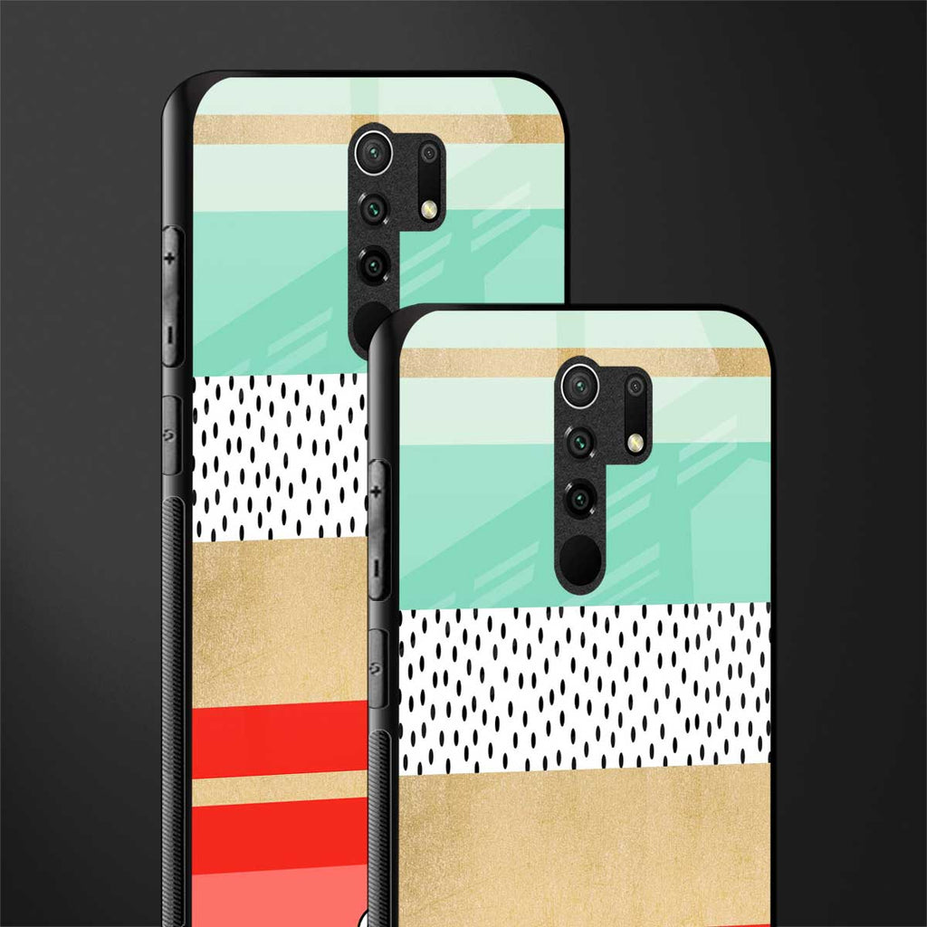 raspberry mint gelato glass case for redmi 9 prime image-2