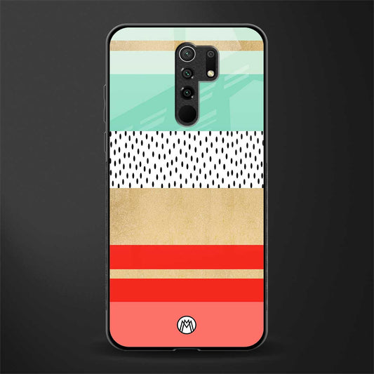 raspberry mint gelato glass case for redmi 9 prime image
