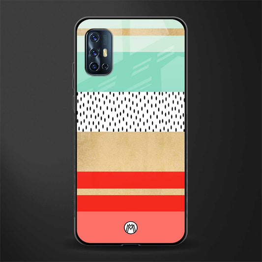 raspberry mint gelato glass case for vivo v17 image