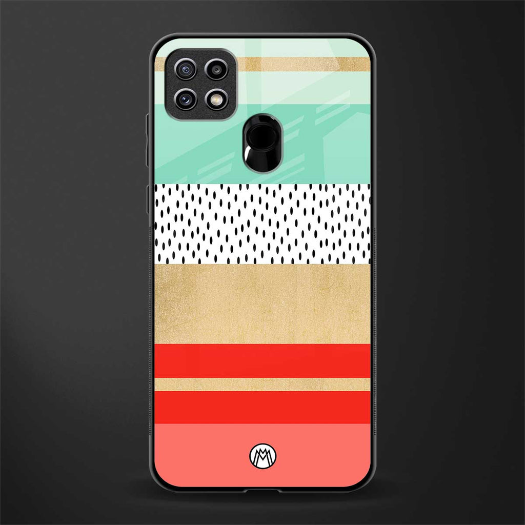 raspberry mint gelato glass case for oppo a15 image