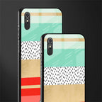 raspberry mint gelato glass case for redmi 9a image-2
