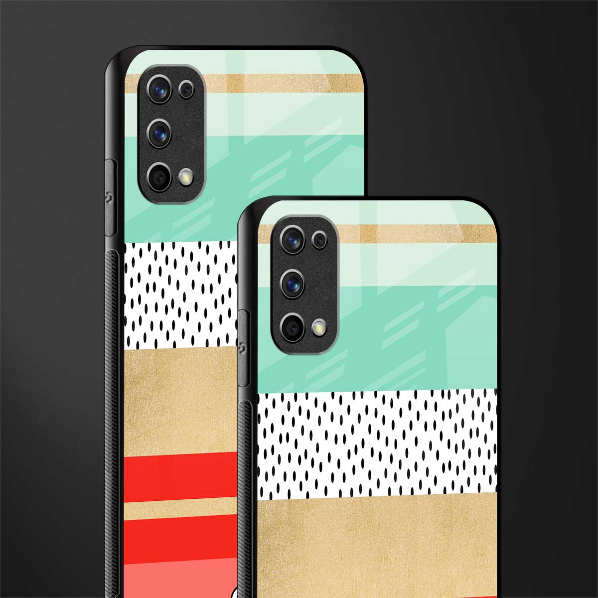 raspberry mint gelato glass case for realme 7 pro image-2