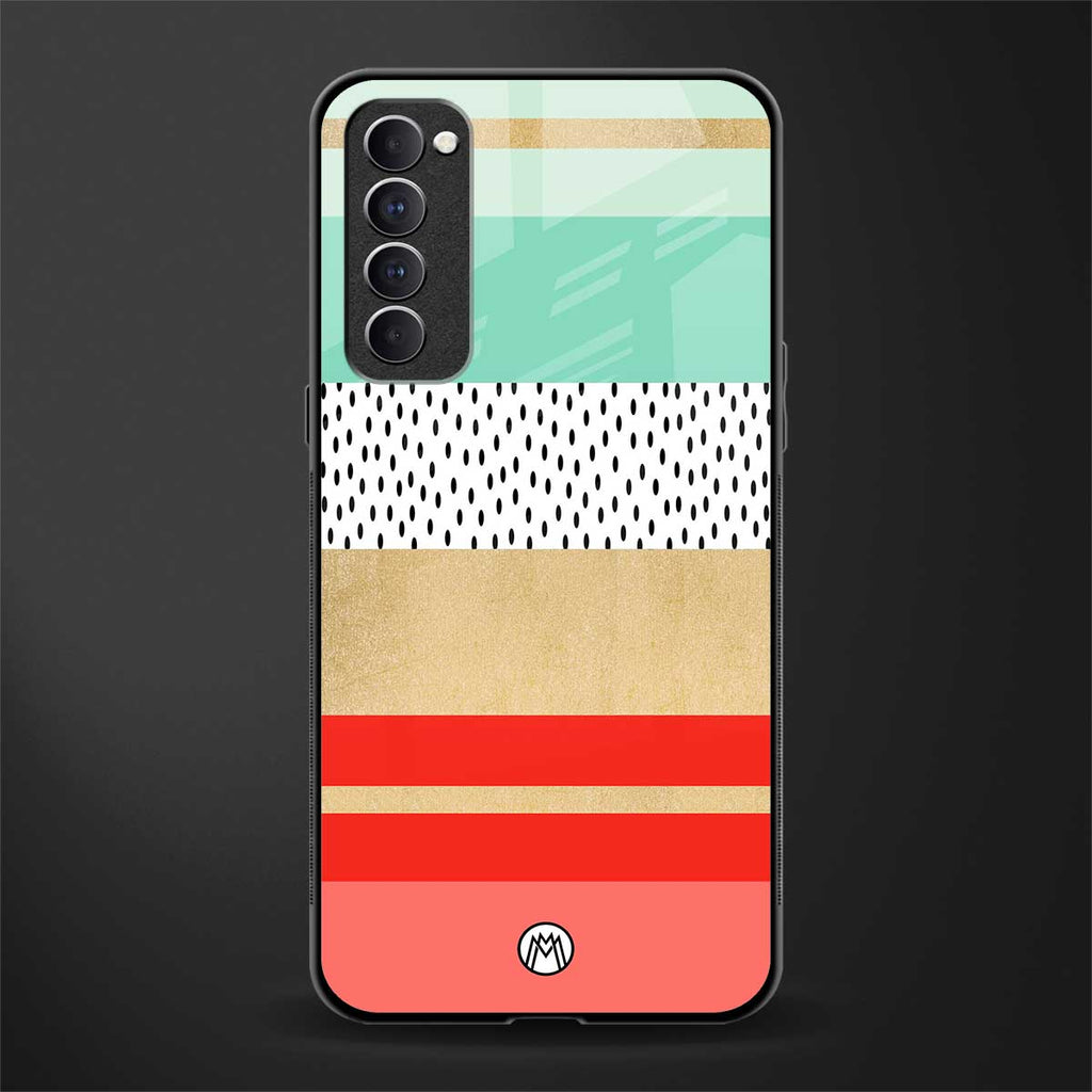 raspberry mint gelato glass case for oppo reno 4 pro image