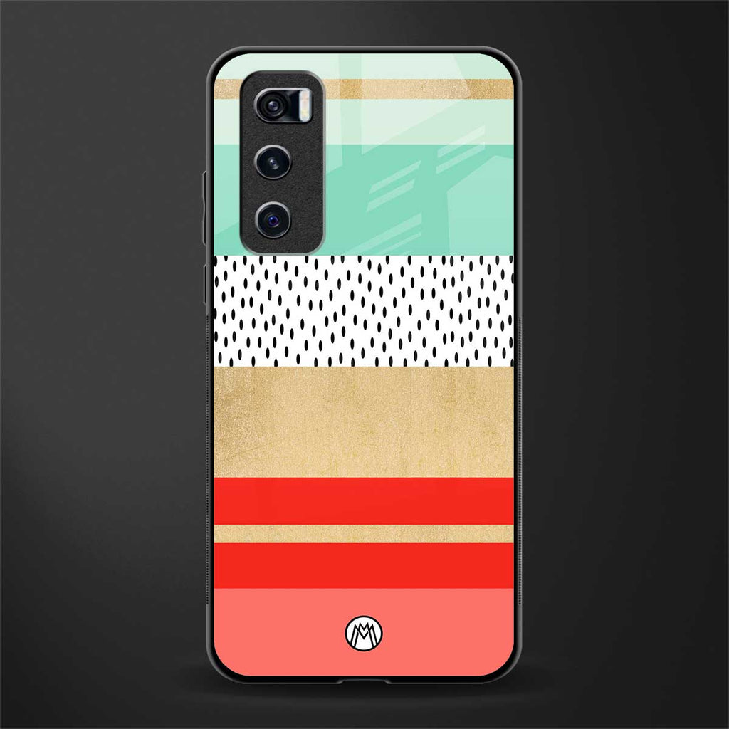 raspberry mint gelato glass case for vivo v20 se image