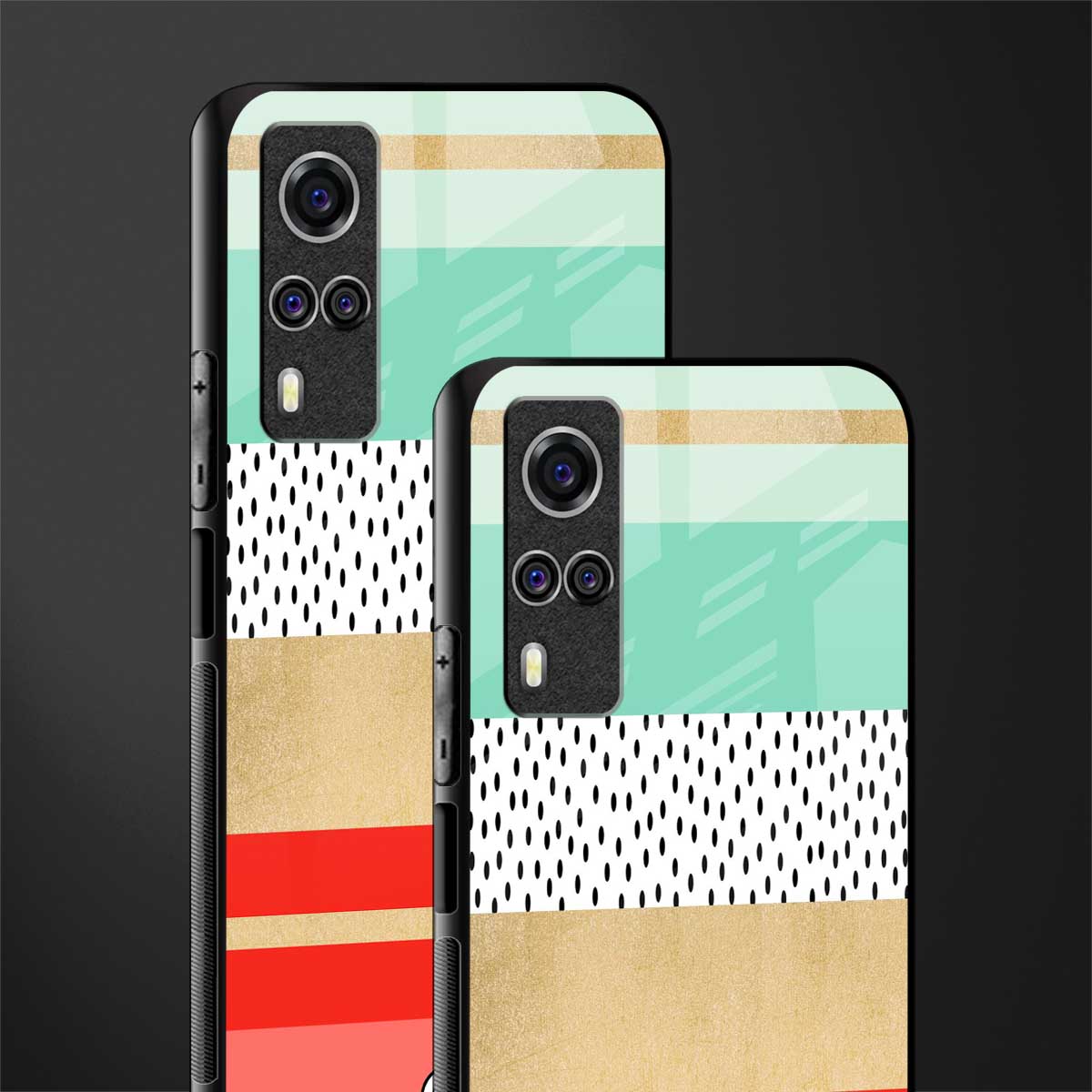raspberry mint gelato glass case for vivo y51 image-2