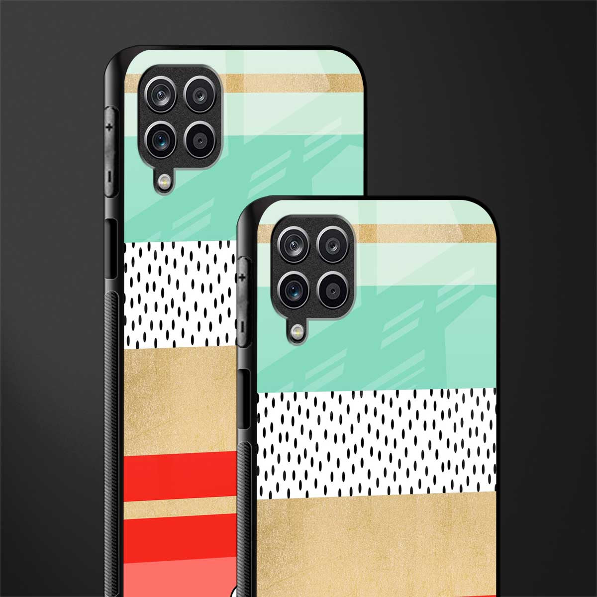 raspberry mint gelato glass case for samsung galaxy m42 5g image-2