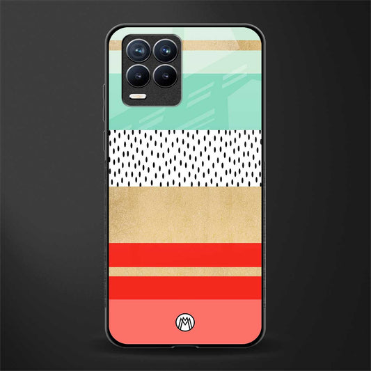 raspberry mint gelato glass case for realme 8 4g image