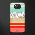 raspberry mint gelato glass case for poco x3 image