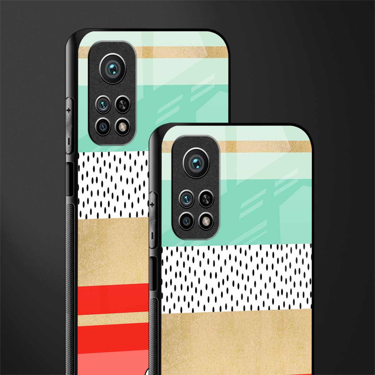 raspberry mint gelato glass case for mi 10t pro image-2