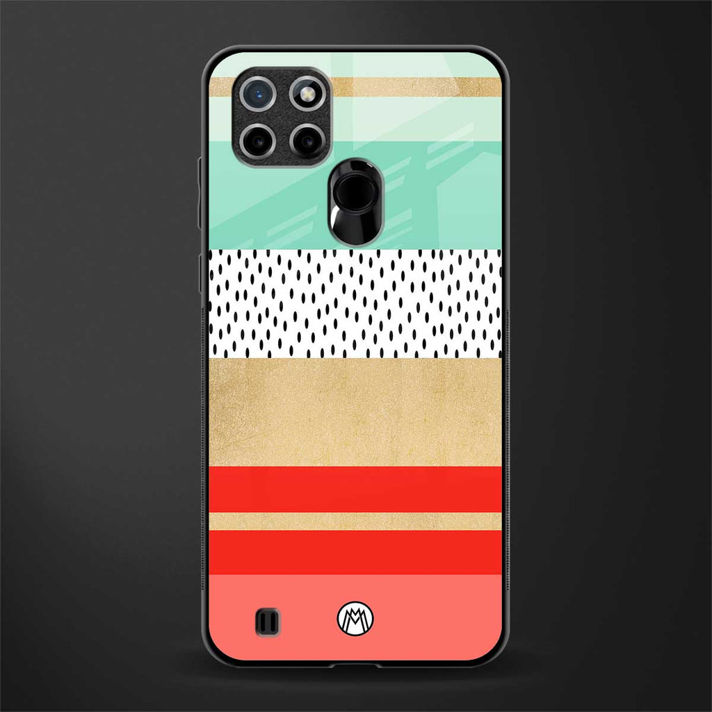 raspberry mint gelato glass case for realme c21 image